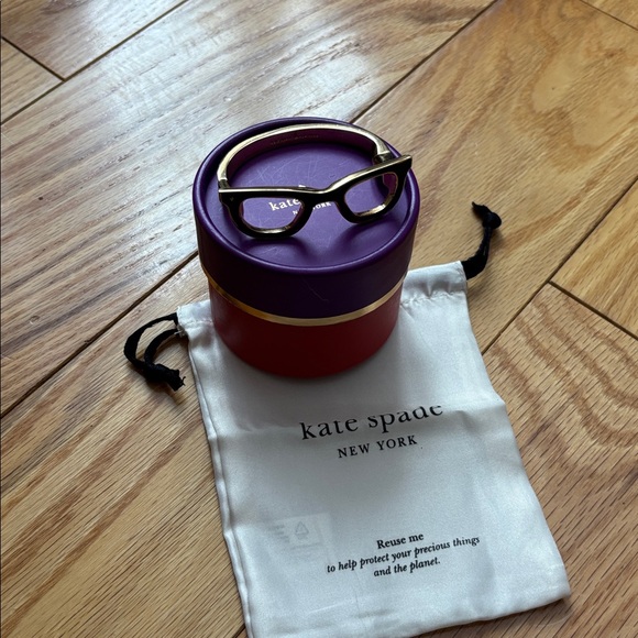 KATE SPADE Goreski Looking Glass enamel glasses hinge bracelet - Picture 4 of 16